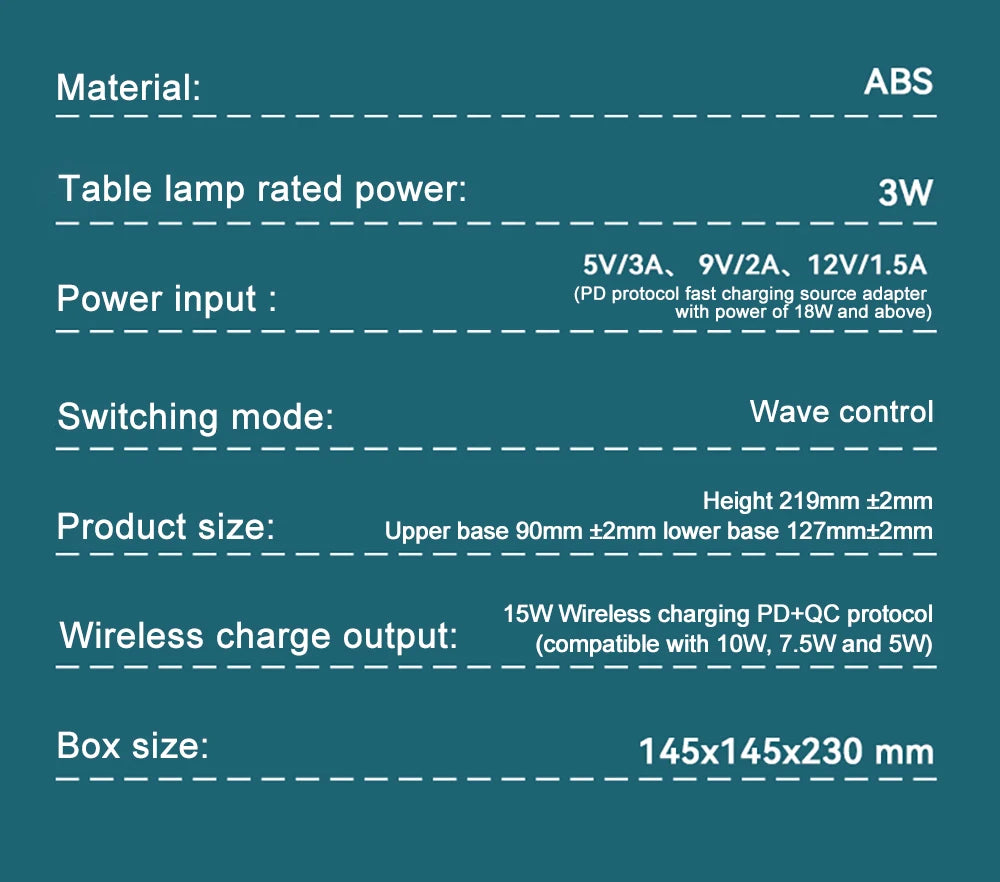 Wireless bedroom lamp