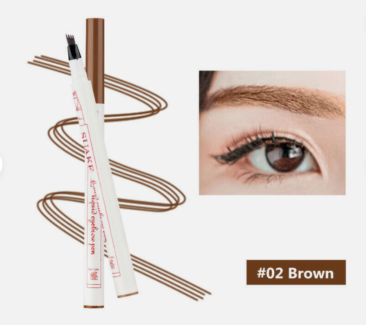 Eyebrow pencil resistant to water