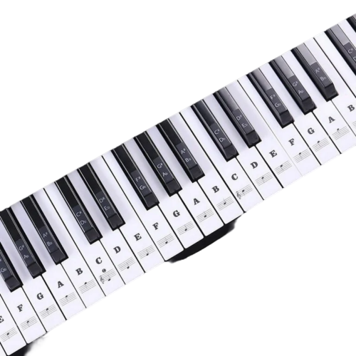 Training piano stickers